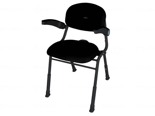Kowa Manufacturing Uniplus Middle Shower Chair Black