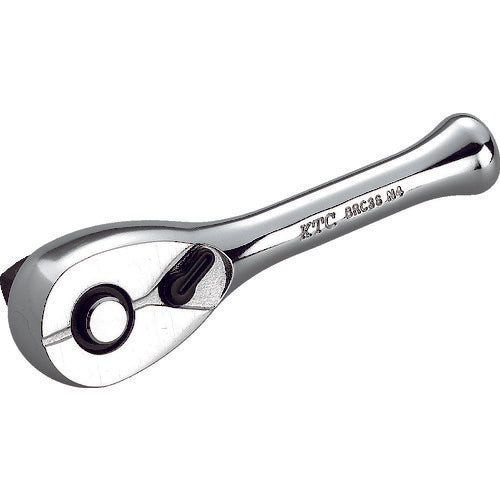 KTC 9.5 sq. Compact Short Ratchet Handle, 36 teeth, 9.5 mm socket, 80 mm overall length, BRC3S, 1 pc