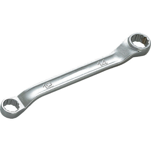 KTC 45° x 6° Short Wrench, Opposite Side Dimensions 10 x 12 mm, Total Length 127 mm, M5S-1012, 1 Piece