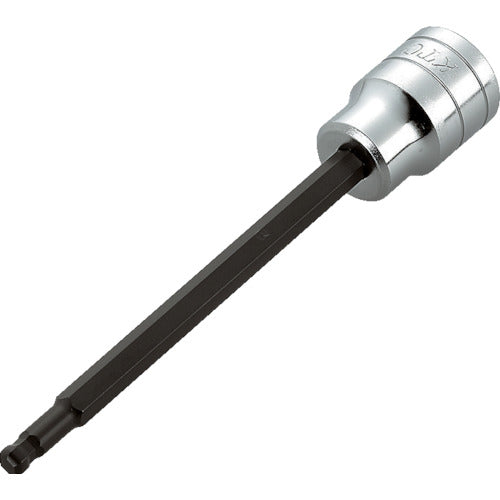 KTC 9.5 sq. Long Ball Point Hexagon Bit Socket, Diagonal Dimension 5 mm, Insertion Angle 9.5 mm, Total Length 128 mm, BT3-05BPL, 1 pc