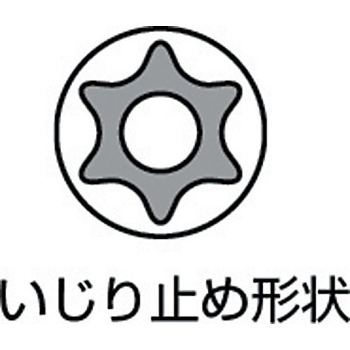 ＫＴＣ　９．５ｓｑ．Ｔ型いじり止めトルクスビットソケットＴ３０　BT3-T30H　1 個