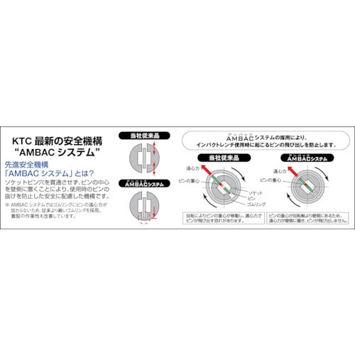 ＫＴＣ　９．５ｓｑ．インパクトレンチ用ソケット（ディープ薄肉）　対辺寸法６ｍｍ　差込角９．５ｍｍ　６角　BP3L-06TP　1 個