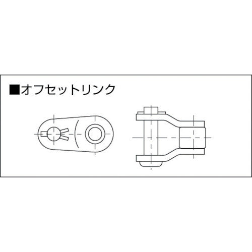 KANA Roller Chain Joint TYC Offset Link Double Row Type TYC40-2OL 1 Piece