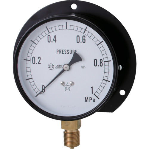 Bottom right Star (pressure gauge) (B frame vertical type, φ100) Pressure range 0.0 to 0.50 MPa S-42-0.5MP 1 piece