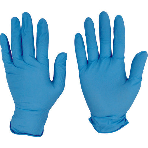 Teijin Nitrile Gloves Powdered Blue S NBR-P10BS 1 Box