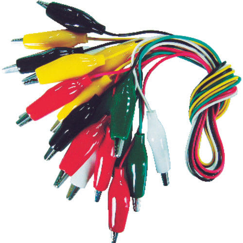 Teishin Electric Test Lead Small 45cm Shield Clip S on Both Ends (10 Pieces) TLA-1 1 Bag