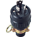 明工　引掛ゴムプラグ接地２Ｐ防水兼　MH2589　1 個