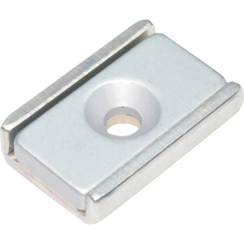 ＭＡＧＮＡ　ネオジ磁石プレートキャッチ（角形・キャップ付）（５個入）　1-NCC20L　1 袋