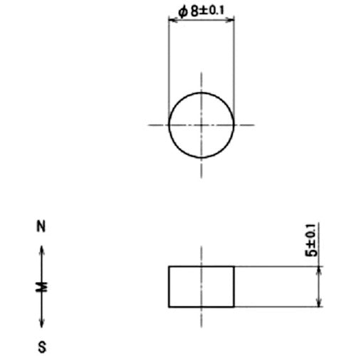 ＭＡＧＮＡ　サマリウムコバルト磁石　丸形　（１０個入）　2-1085　1 袋