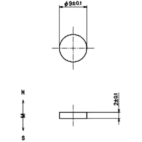 ＭＡＧＮＡ　サマリウムコバルト磁石　丸形　（１０個入）　2-1092　1 袋