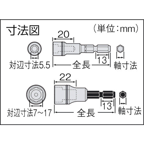 ＶＥＳＳＥＬ　剛鍛ソケット　ＳＡ２０対辺７　SA200755　1 個