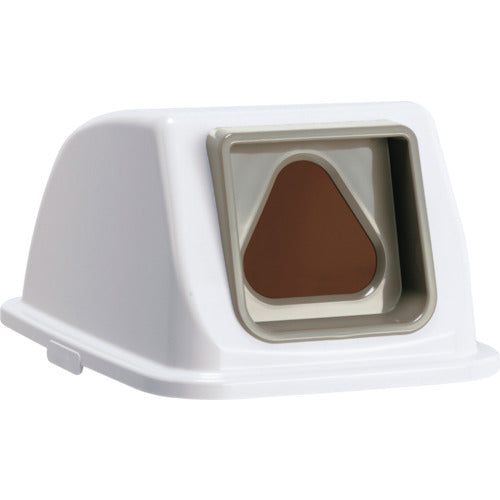 Teramoto Eco Sorting Color Pail W90 Lid with Triangle Hole for Ash Plastic Bottles DS-194-841-5 1 pc