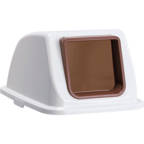 Teramoto Eco Sorting Color Pail W90 with Brown Open Lid for General Waste DS-194-811-4 1 pc