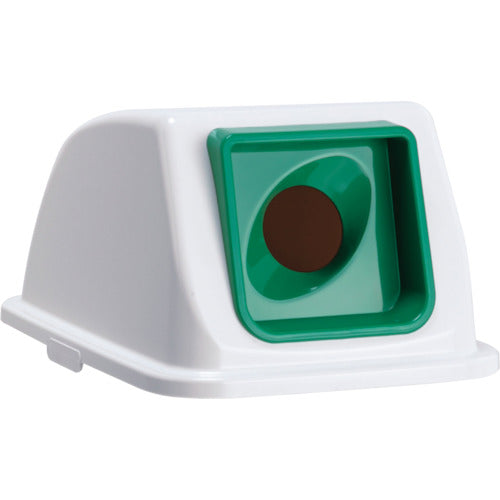 Teramoto Eco Sorting Color Pail W90 Lid Green Round Hole Open Bottle DS-194-832-1 1 pc