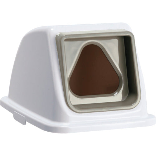 Teramoto Eco Sorting Color Pail W65 Lid with Triangle Hole for Ash Plastic Bottles DS-194-741-5 1 pc