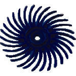 ３Ｍ　ラジアル・ブリッスルディスク　＃４００相当　青　１９．１ｍｍ　BR DISC 400 3/4　48 個