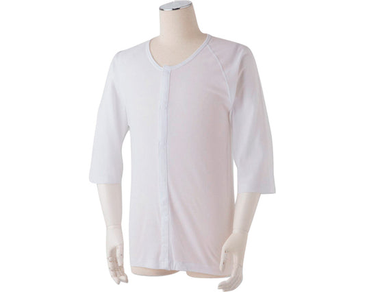 ワンタッチ式肌着　七分袖　紳士用 / S-M-W2　白　M　1 枚