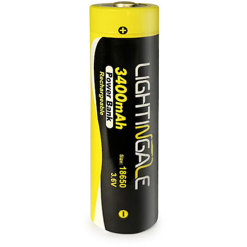 ライティンゲイル　スマホにも給電できるリチウムイオン充電池３４００ｍＡ／ＵＳＢ−ＴＹＰＥ−Ｃ／１８６５０タイプ　LTG0001　1 PK