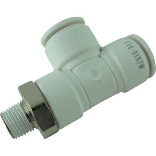 치요다 호스 피팅 파이브 메일 런티 W(흰색) 10mm・R1/8 F10-01RTW 1개