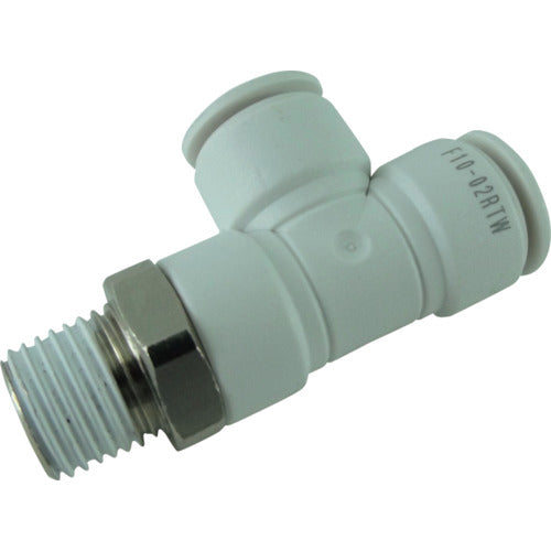 치요다 호스 피팅 파이브 메일 런티 W(흰색) 10mm・R1/4 F10-02RTW 1개