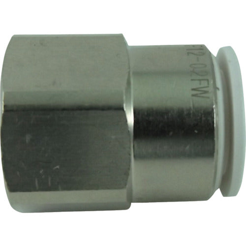 치요다 파이브 피메일 커넥터 - 화이트 12mm·Rc1/4 F12-02FW 1개