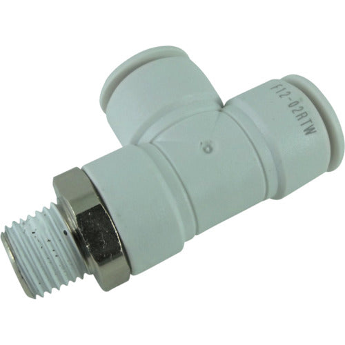 치요다 호스 피팅 파이브 메일 런티 W(흰색) 12mm・R1/4 F12-02RTW 1개