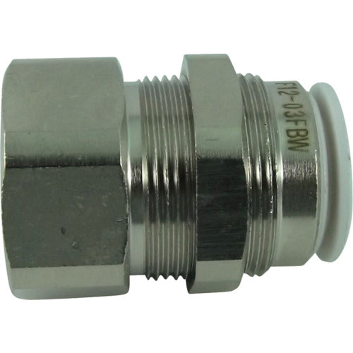 치요다 튜브 피팅 파이브 피메일 벌크 W(흰색) 12mm·RC3/8 F12-03FBW 1개