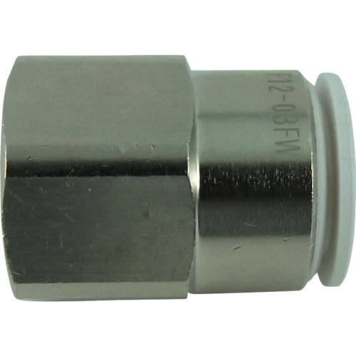 치요다 파이브 피메일 커넥터 W(흰색) 12mm·RC3/8 F12-03FW 1개