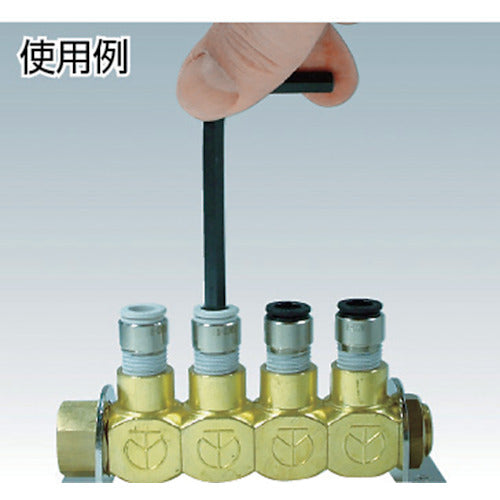 치요다 튜브 피팅 파이브 육각 구멍 부착 메일 커넥터 W(흰색) 12mm・R3/8 F12-03MSW 1개