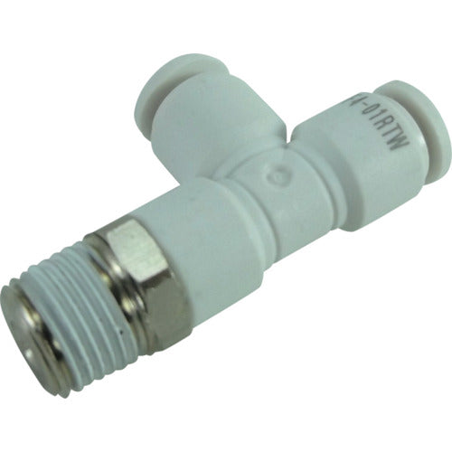 Chiyoda Hose Fitting Five Male Runtee W (White) 4mm R1/8 F4-01RTW 1 pc