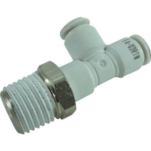 Chiyoda Hose Fitting Five Male Runtee W (White) 4mm R1/4 F4-02RTW 1 pc