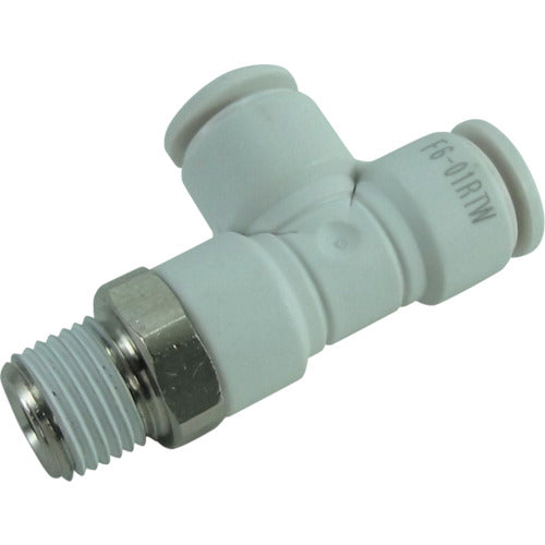 Chiyoda Hose Fitting Five Male Runtee W (White) 6mm R1/8 F6-01RTW 1 pc