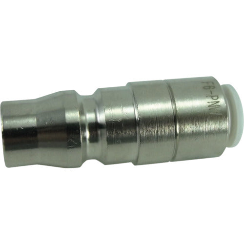 Chiyoda Five Built-in Coupling Straight Plug W (White) 6mm F6-PNW 1 pc