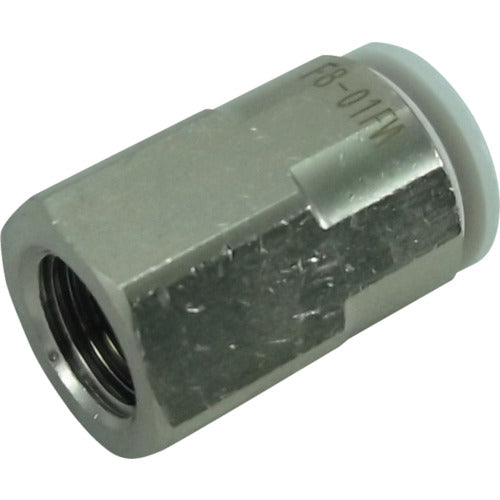 Chiyoda Five Female Connector White 8mm Rc1/8 F8-01FW 1 pc