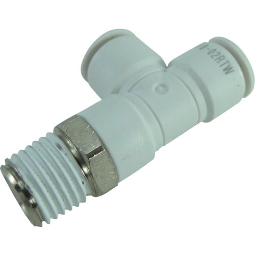 チヨダ　ホース継手　ファイブメイルランティ　Ｗ（白）　８ｍｍ・Ｒ１／４　F8-02RTW　1 個