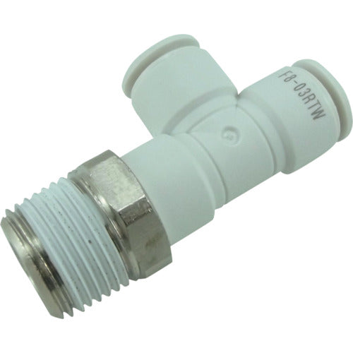 チヨダ　ホース継手　ファイブメイルランティ　Ｗ（白）　８ｍｍ・Ｒ３／８　F8-03RTW　1 個