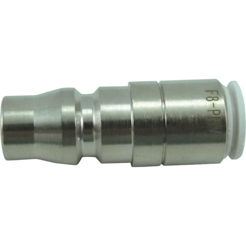 チヨダ　ファイブ内蔵カップリングストレートプラグ　Ｗ（白）８ｍｍ　F8-PNW　1 個