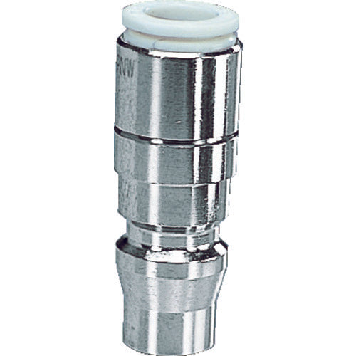 チヨダ　ファイブ内蔵カップリングストレートプラグ　Ｗ（白）８ｍｍ　F8-PNW　1 個