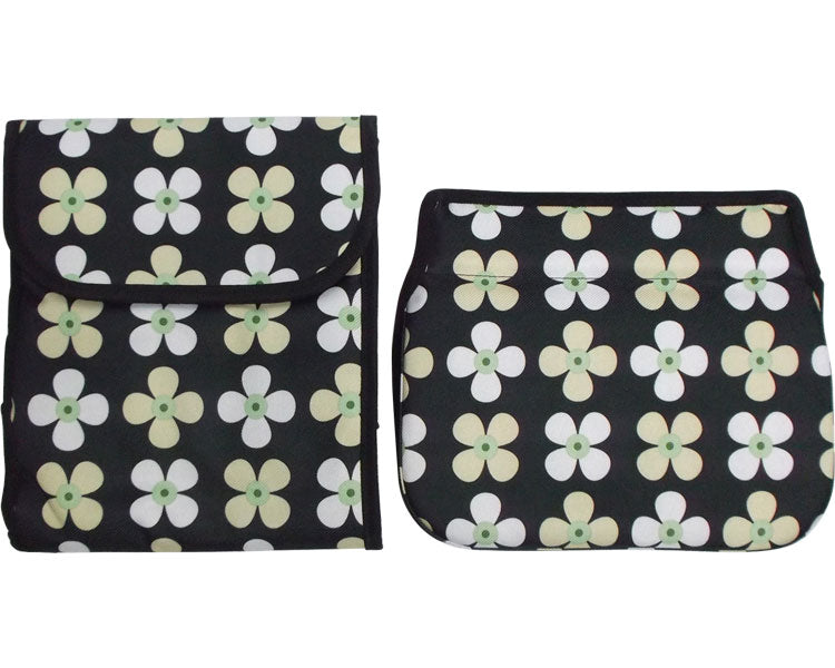 アンサンブル用　バッグセット / 花柄（黒ベース）　1 個