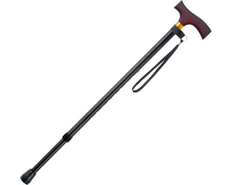 Economy walking stick (retractable, thick) / OT-104 Black 1 piece