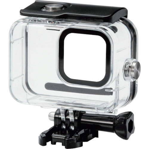 エレコム　アクションカメラ用アクセサリ　ハウジングケース　ＧｏＰｒｏ　ＨＥＲＯ９　Ｂｌａｃｋ　防水　クリア　AC-GP9BWPCCR　1 個