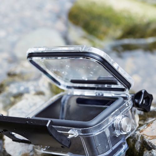 エレコム　アクションカメラ用アクセサリ　ハウジングケース　ＧｏＰｒｏ　ＨＥＲＯ９　Ｂｌａｃｋ　防水　クリア　AC-GP9BWPCCR　1 個