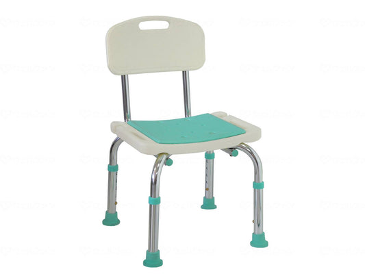 島製作所シャワーチェアー楽湯ミニ背付 ｸﾞﾘｰﾝ