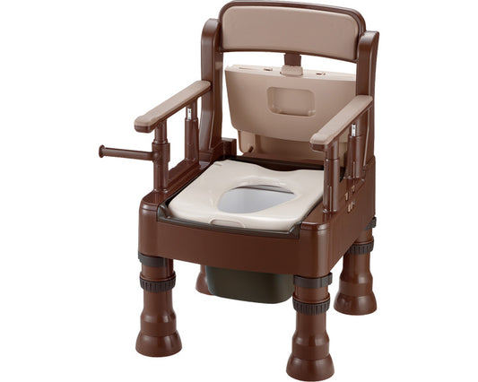 Portable Toilet Kiraku Mini Large / 45603 Standard Type MS Type Dark Brown 1 Unit
