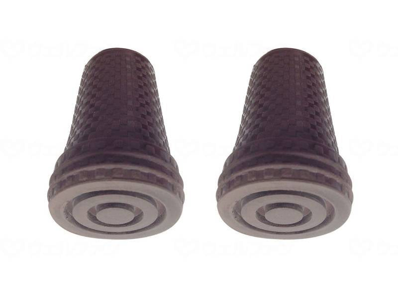 Shima Seisakusho Cane Rubber Cap 12mm (2 pieces) Brown