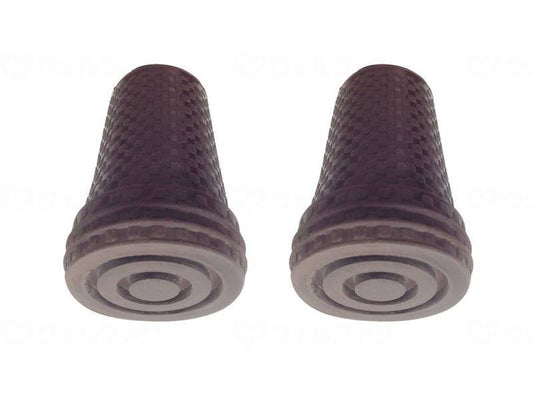 Shima Seisakusho Cane Rubber Cap 12mm (2 pieces) Brown