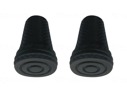Shima Seisakusho Cane Rubber Cap 12mm (2 pieces) Black