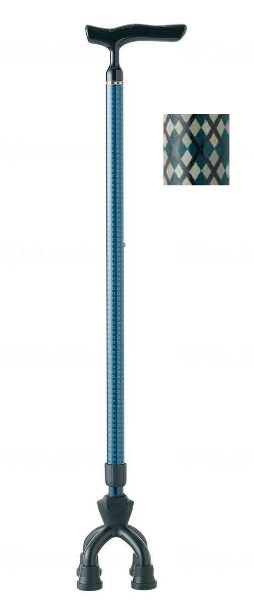 Shima Seisakusho Aluminum MIX 4-point movable small type 76MA diamond pattern green