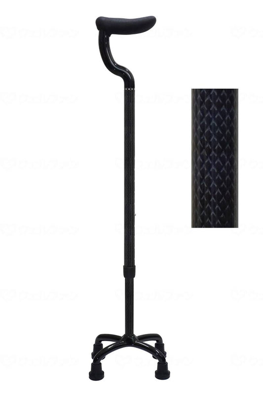 Shima Seisakusho All Carbon 4-Point Flat Grip Carbon Pattern Gray