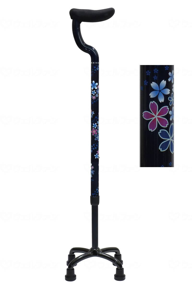 Shima Seisakusho All Carbon Four-Point Flat Grip, Sakura Navy